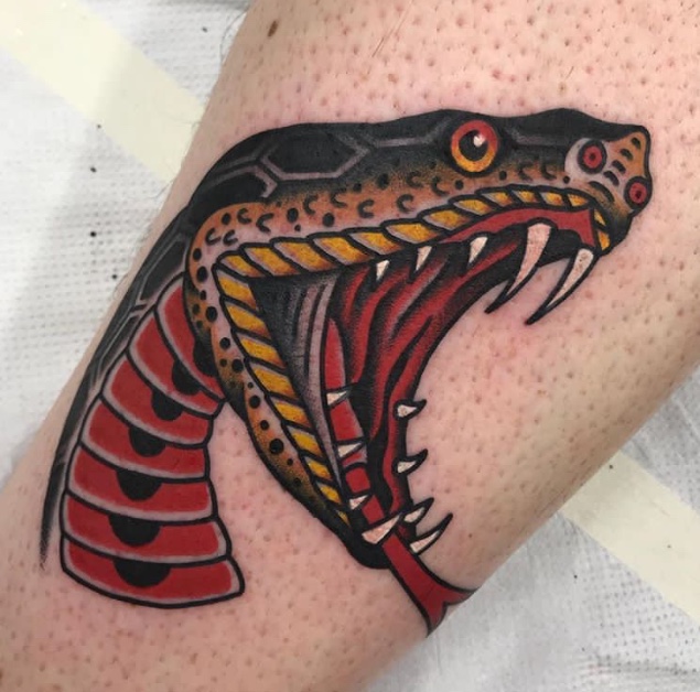 Snake Tattoo, Traditional Tattoo,