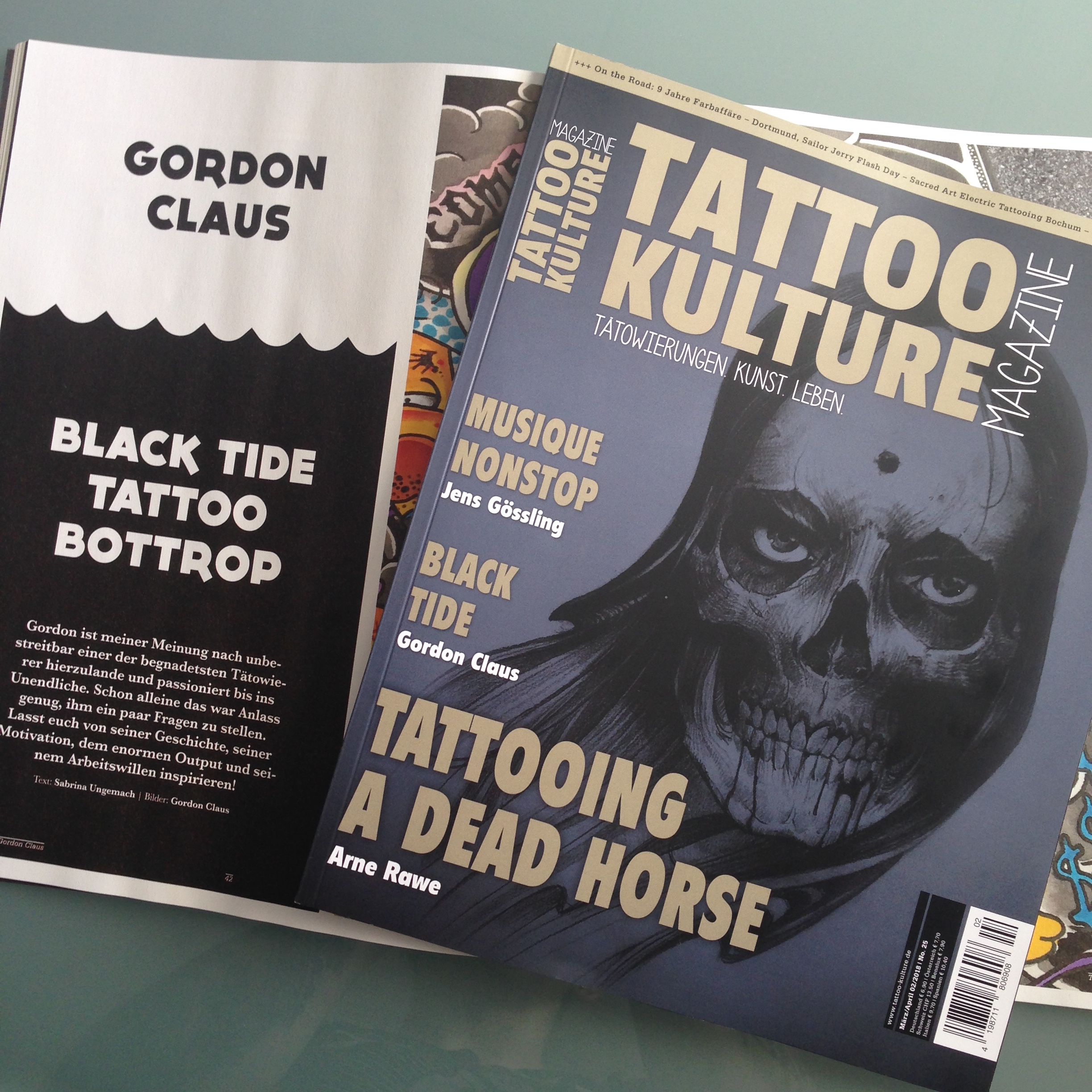 Gordon’s Interview im Tattoo Kulture Magazine