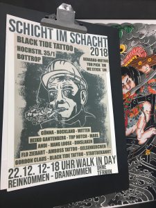 Schicht im Schacht, Walk in day, Ruhrpott, Tattoo, Poster,
