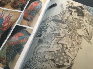 Drawing of the Japanese warrior