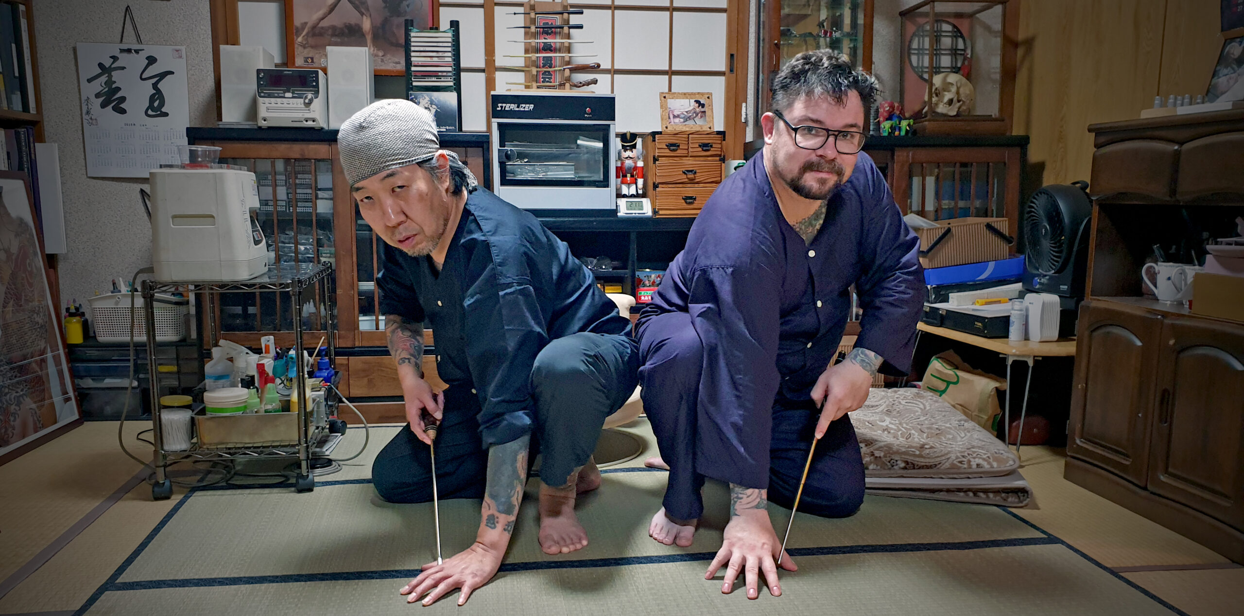 Master Kisaragi and Gordon Claus in Japan